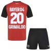 Officiële Voetbalshirt + Korte Broek Bayer 04 Leverkusen Alejandro Grimaldo 20 Thuis 2024-25 - Kids